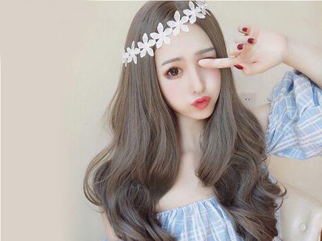 YAOARA Korean fashion lady long wave hair cute wig YAOARA Korean fashion lady long wave hair cute wig